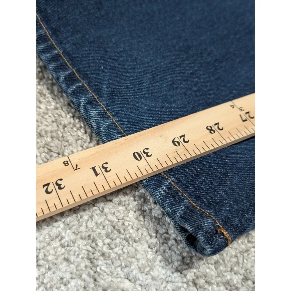 Dickies Men's Straight Leg Carpenter Denim Jeans 38x32‎ Relaxed Fit Dark Blue